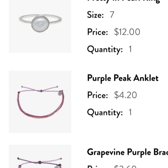 *sold on ebay* 6 Rings  PURA VIDA Moonstone Mood Wave Salty Pearl Oval Size 6/7 - Picture 2 of 8